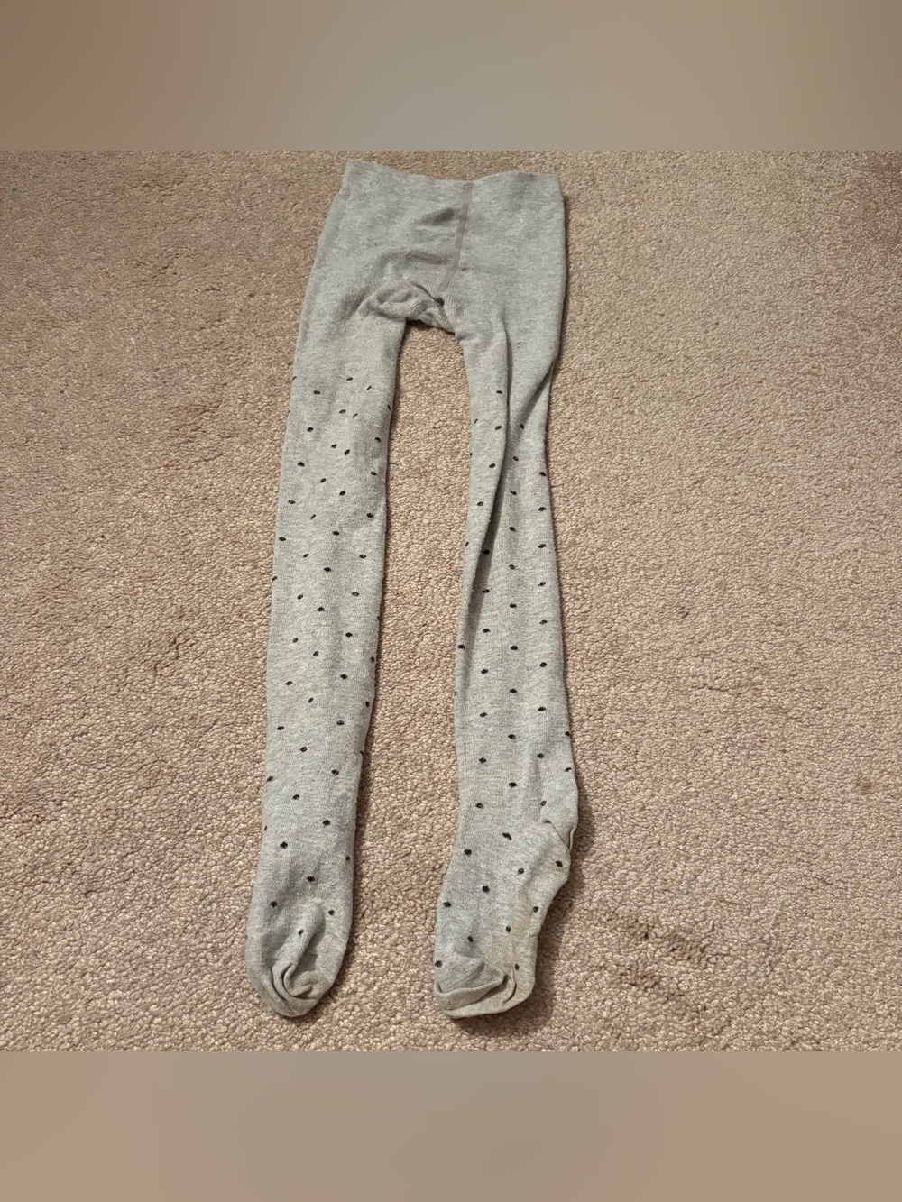 H&M Girls' size 6-8 years Gray Dot Tights
